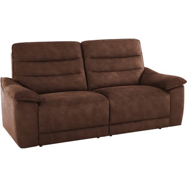 Ranch Dark Brown Fabric Sofas - 3 Seater Sofa - Carter Range - Oak Furnitureland