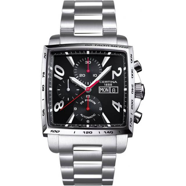 Certina Watch DS Podium Square Chrono Automatic - Black