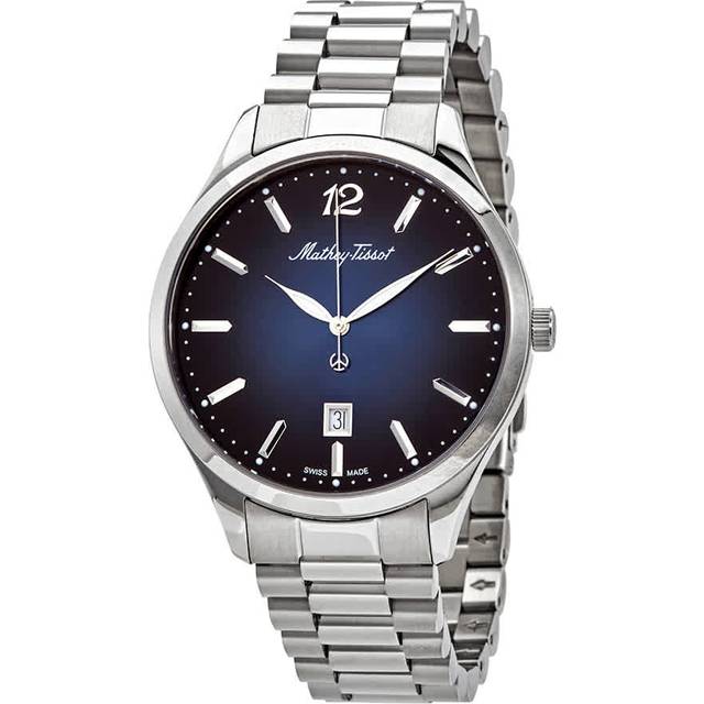 Mathey-Tissot Urban Metal Blue Dial Quartz H411MABU Men's Watch blue