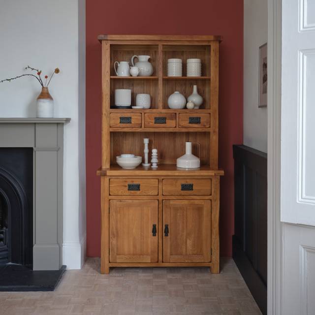 Rustic Solid Oak Dressers - Small Dresser - Original Rustic Range - Oak Furnitureland