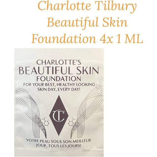 Charlotte Tilbury Beautiful Skin Foundation Samples (4 x 1ml) Shade 5 Neutral