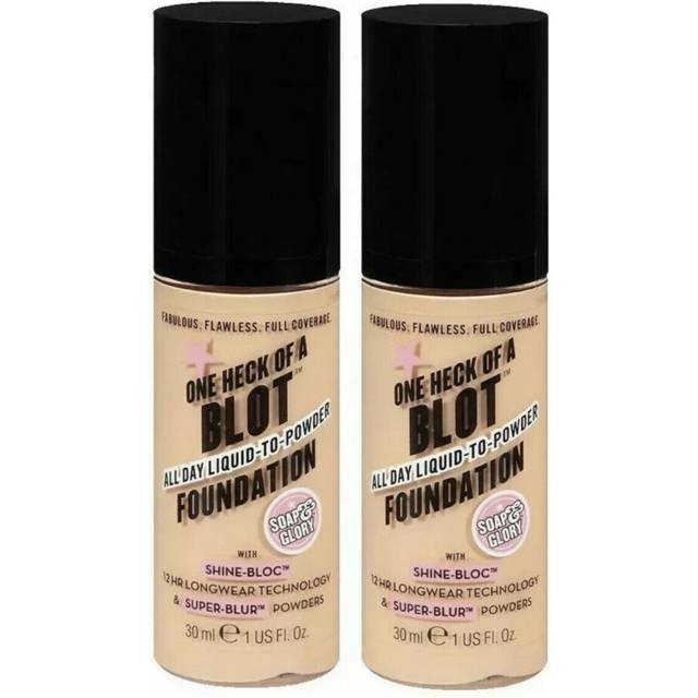 Soap & Glory One Heck Of A Blot Foundation (2 X 30ml) All Day Shade Fair Enough