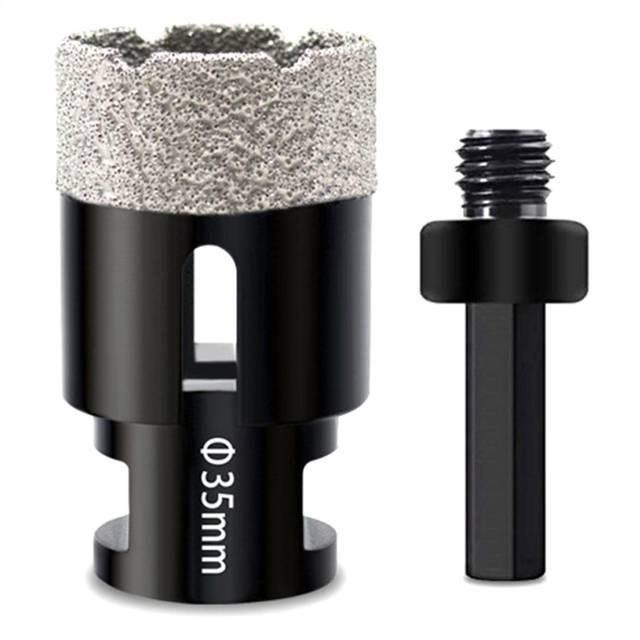 Diamond Core Drill Bits 35mm Tile Hole Saws for Tile Vacuum Brazed