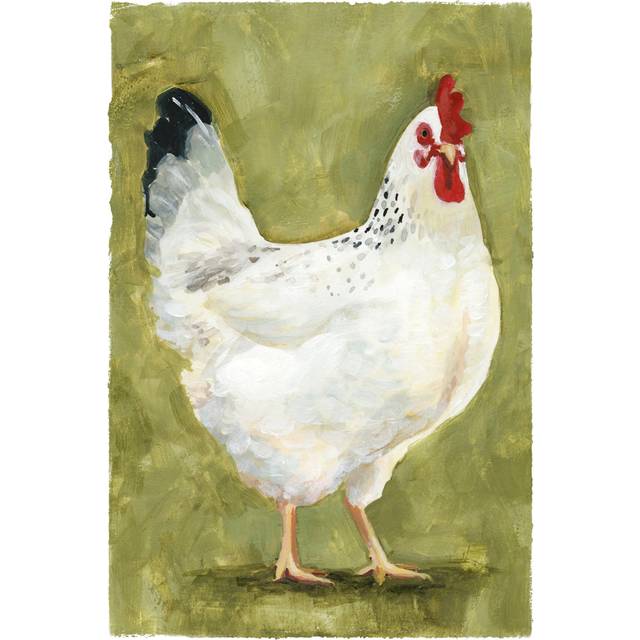 Chicken Scratch III by Victoria Borges - Wrapped Canvas Painting (46cm H x 30cm W x 3.8cm D)