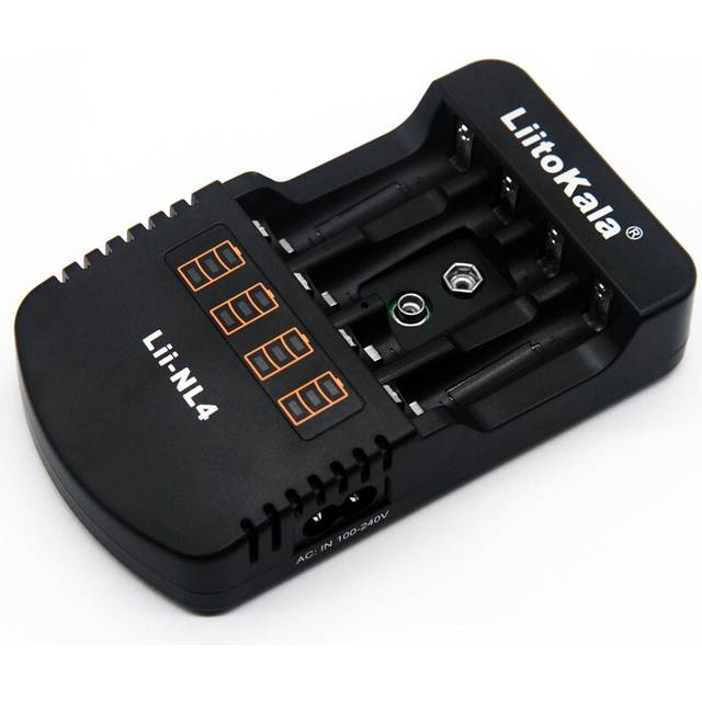 LiitoKala Lii-NL4 AA AAA 9V Ni-MH Ni-Cd Battery Charger US/EU Plug