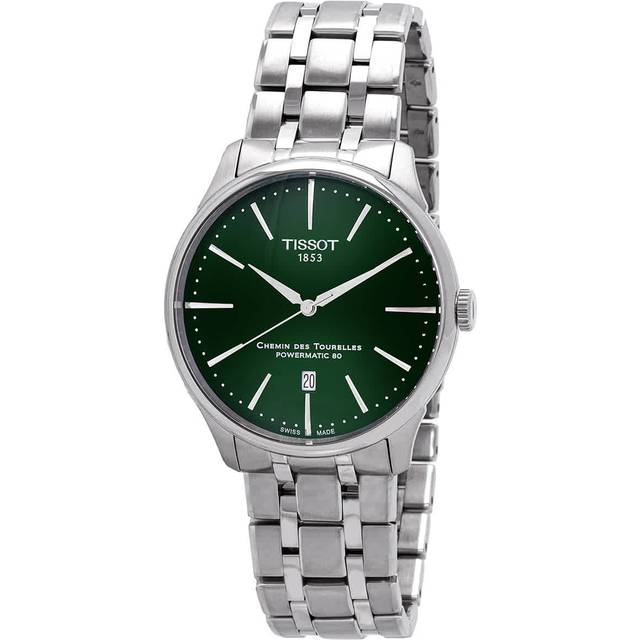 Tissot Chemin Des Tourelles Green Dial & Stainless Steel Watch