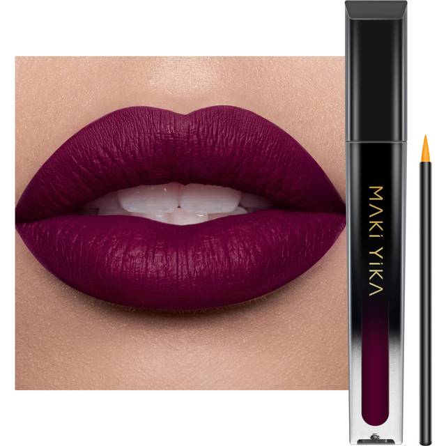 MAKI YIKA Dark Purple Lipstick for Women Color Stay Long Lasting Lipsticks  No Smudge Matte Liquid Lipstick Transferproof Cruelt