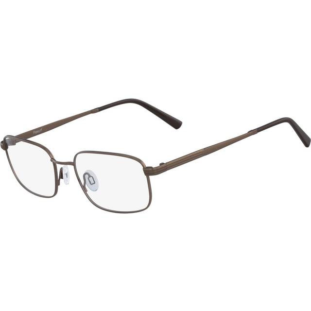 Flexon Collins 600 210 Men's Eyeglasses Brown Size 53 (Frame Only) - Blue Light Block Available (53)