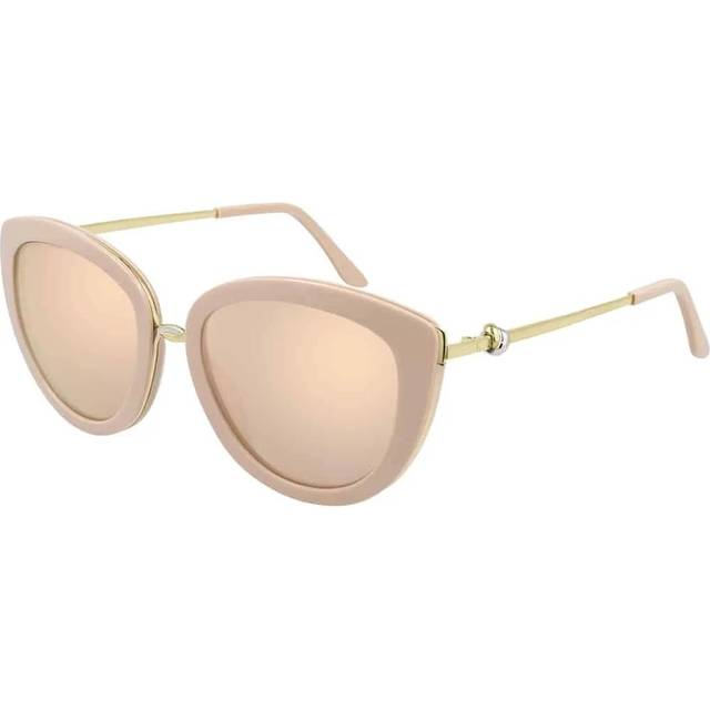 Cartier Brown Rose Gold Mirror Cat Eye Ladies Sunglasses CT0247S 004 54 - Rose Gold Tone (Dimension: 8.0000x6.0000x4.0000 inches)