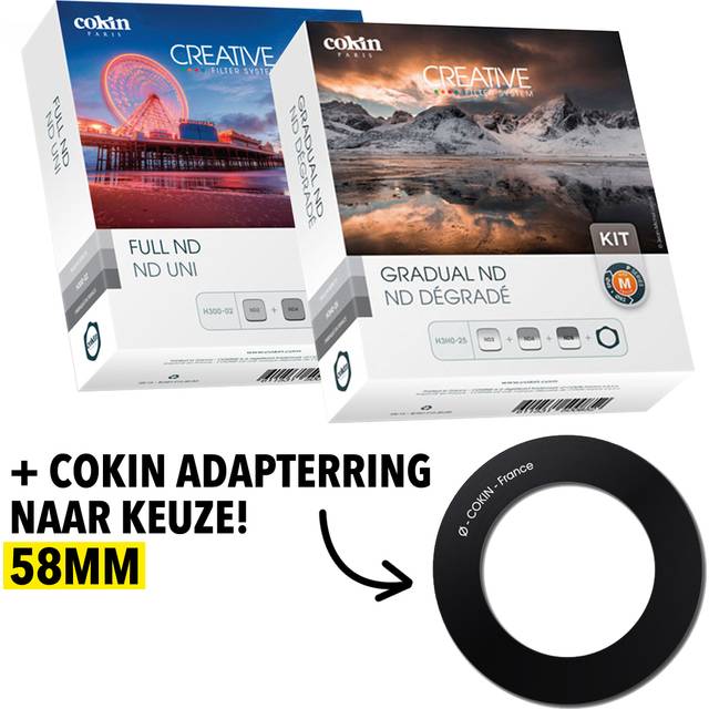 Cokin Full ND & Gradual ND Pack incl. 58mm Adapter Ring