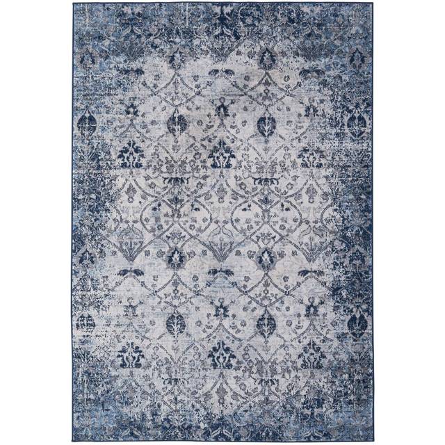 The Rugs Montana Old-fashioned Design In Blue 80X150 Cm Living Room Rug, Blue