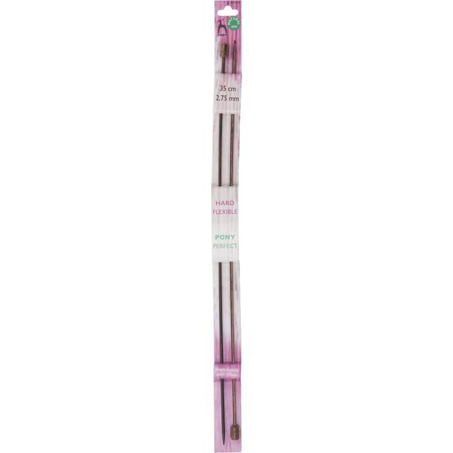 Pony Perfect 35cm Wooden Knitting Needles - 2.75mm (P41904)