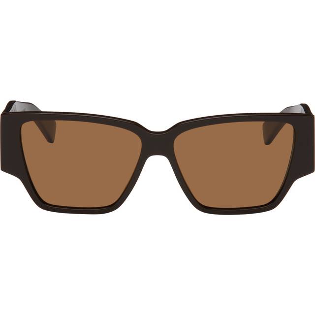Bottega Veneta Woman BV1285S 003 Sunglasses Acetate Brown Brown Squared