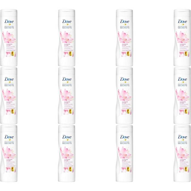 Dove glowing lotus Flower & Rice Milk body lotion 250ml (Pack of 12)