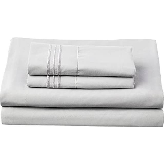 Queen Size Bed Sheets - Breathable Luxury Sheets with Full Elastic & Secure Corner Straps Built In - 1800 Supreme Collection Soft Deep Pocket Bedding