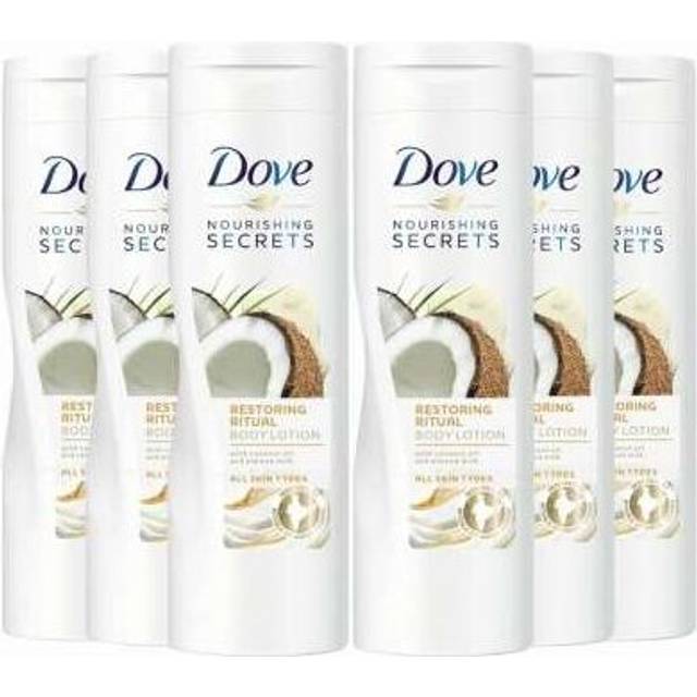 Dove Restoring Care Coconut Oil & Almond Milk Body Lotion 400ml (Pack of 6)