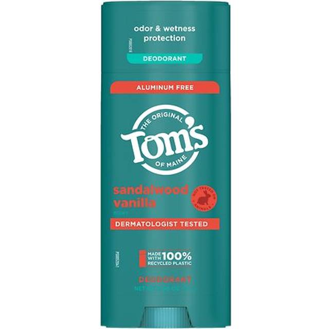 Tom&#39;s of Maine Deodorant Aluminum Free Sandalwood Vanilla 3.25 oz
