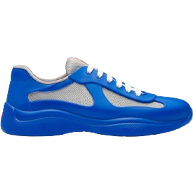 Prada Mens Neutral America&#8217;s Cup Original Leather and Mesh Trainers Eur 46 / 12 Uk Men - NEUTRAL