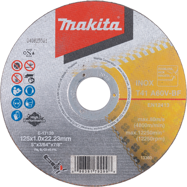 Makita A60V Thin Stainless Steel Cutting Discs