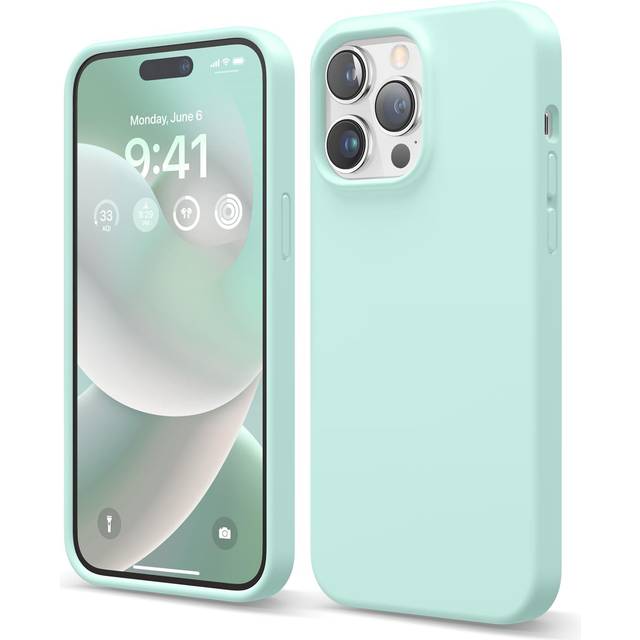 elago Compatible with iPhone 14 Pro Max Case  Liquid Silicone Case  Full Body Protective Cover  Shockproof  Slim Phone Case  Anti-Scratch Soft Microfi