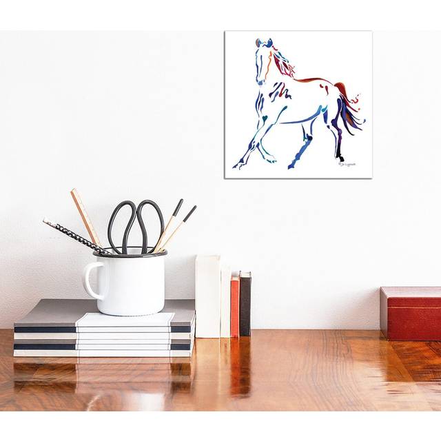 Horse III by Jo Lynch - Wrapped Canvas Art Prints (30.48cm H x 30.48cm W)
