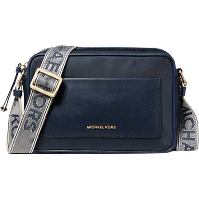 Michael Kors Jet Set Large Nylon Gabardine Crossbody Bag Navy Price