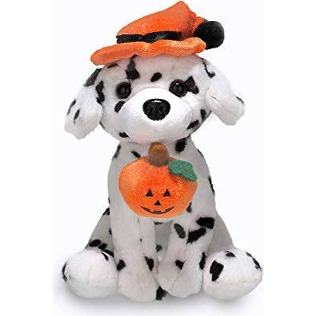 Plushland Halloween Pawpals 8 inches Puppy Dog Plush Stuffed Toy Comes with Hat and Halloween Jack O Lantern - Pumpkin for Kids on This Holiday Dalmat