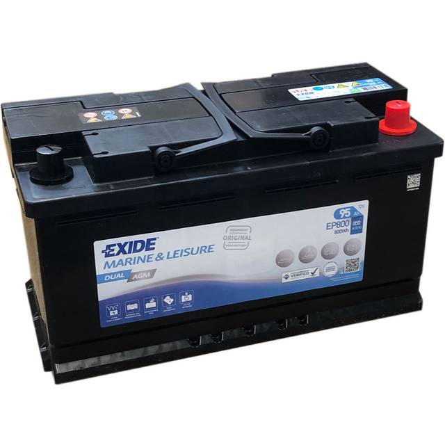 Exide Marine og Leisure EP800 DUAL AGM Batteri - 12V 95Ah (20h)