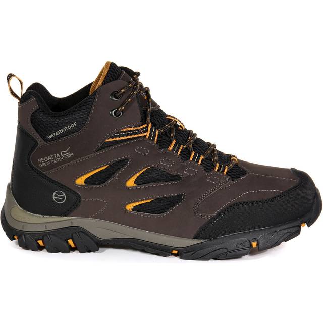 (8 UK, Peat/Inca Gold) Regatta Mens Holcombe IEP Mid Hiking Boots