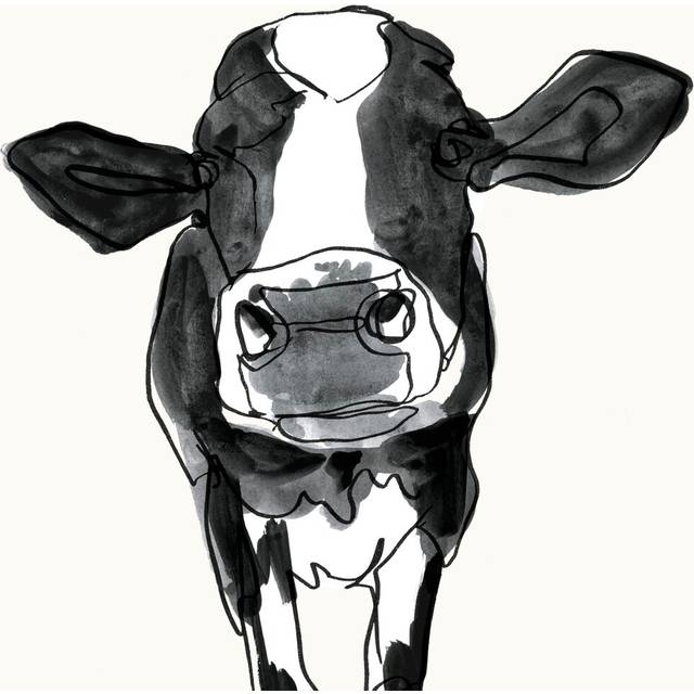 Cow Shape III by Victoria Borges - Print (122cm H x 122cm W x 3.8cm D)