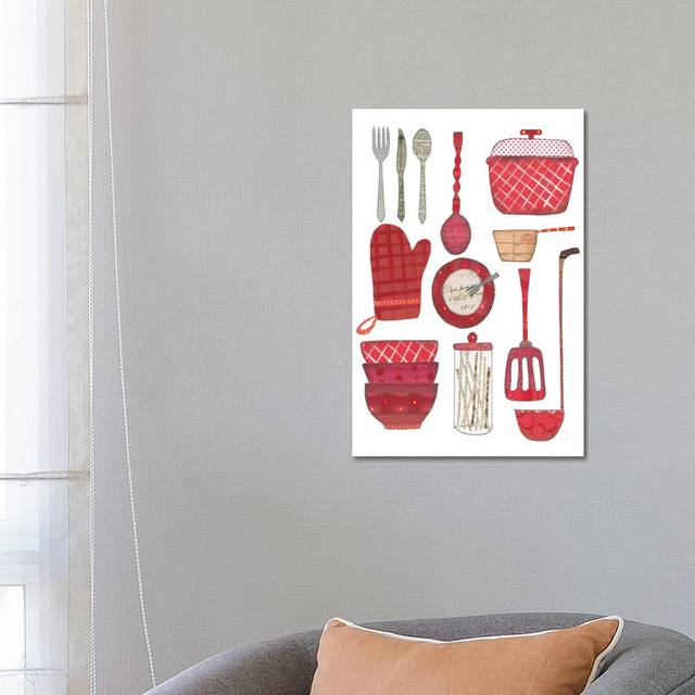 Cook's Kitchen II by Courtney Prahl - Wrapped Canvas Painting (66.04cm H x 45.72cm W x 1.905cm D)