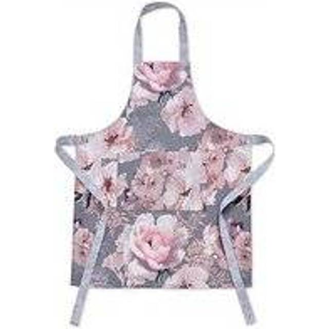 Dramatic Floral 100% Cotton Apron - Grey (Adult)