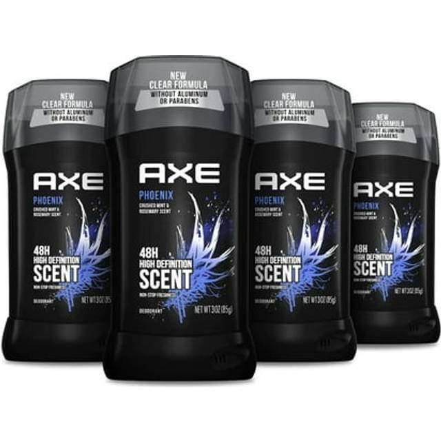 AXE Phoenix Deodorant 48H Odor Protection Crushed Mint & Rosemary Aluminum Free Deodorant for Men 3oz 4 Count