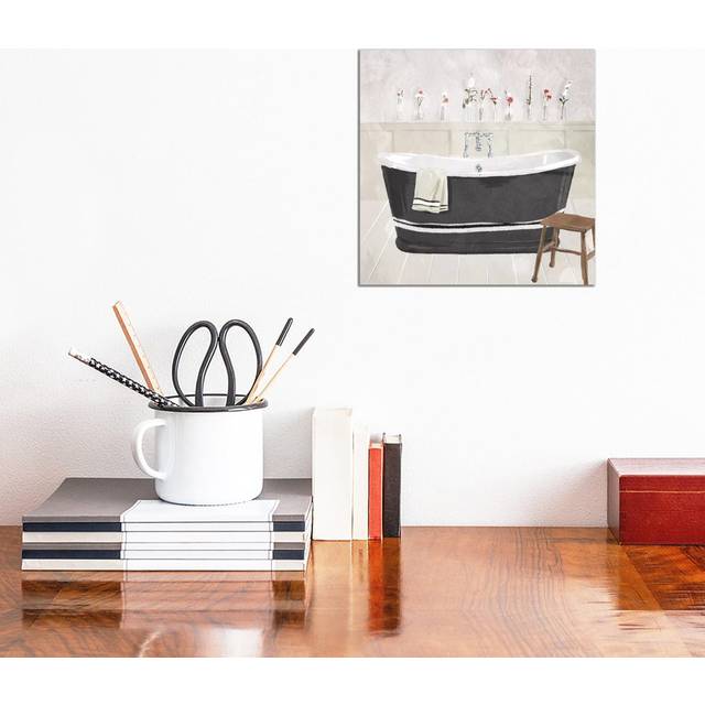 Bathroom Florals by Milli Villa - Wrapped Canvas Art Prints (30.48 cm H x 30.48 cm W)