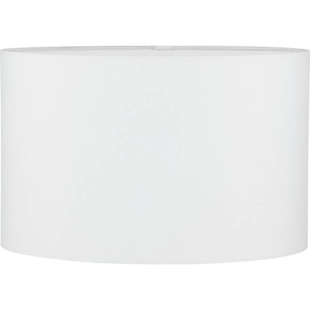 35cm Cotton Oval Lamp Shade - Ivory (24cm H X 35cm W X 18cm D)