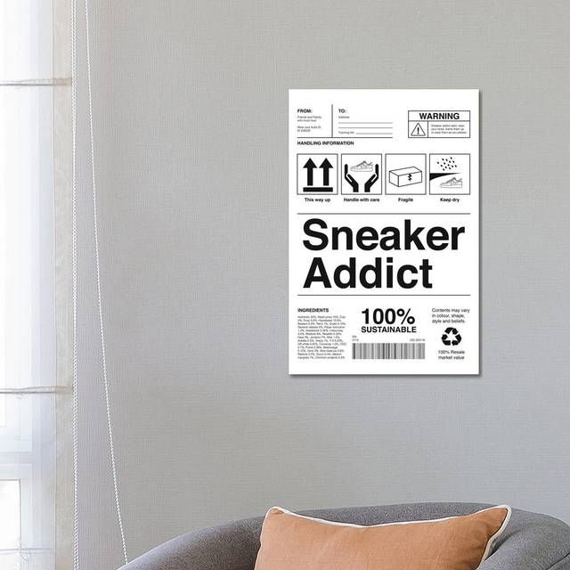Sneaker Addict (66.04 cm H x 45.72 cm W x 1.91 cm D)