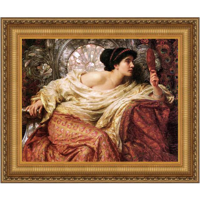 The Mirror Framed Canvas Replica Painting: Large