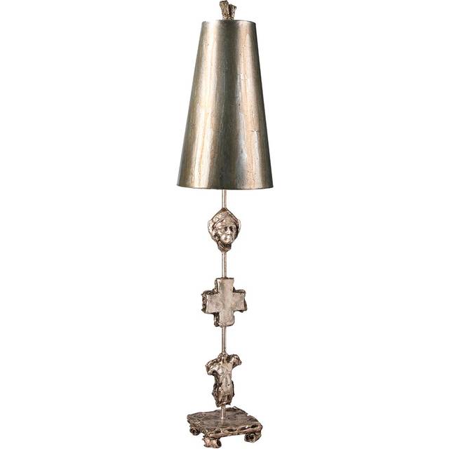Celeste 102cm Buffet Lamp - Aged Silver (97.7cm H X 21.6cm W X 21.6cm D)