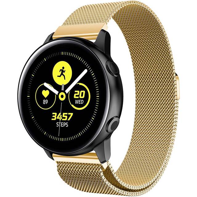 Samsung Galaxy Watch Active milanese klockarmband i rostfritt stål - Guld