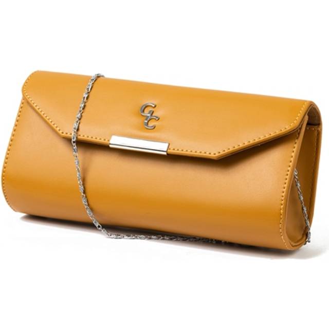 Galway Crystal Fashion Clutch - Tan