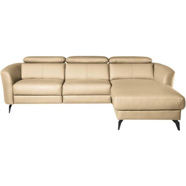Hales Reclining Corner Sofa - Beige (95cm H X 262cm W X 181cm D)
