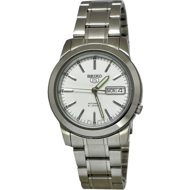 Refurbished Seiko 5 White Dial Automatic 21 Jewels SNKE49K1 Men's Watch