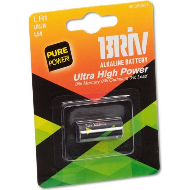 Batteri LR1 Alkaline 1,5V, 1/6/36 - 1 st