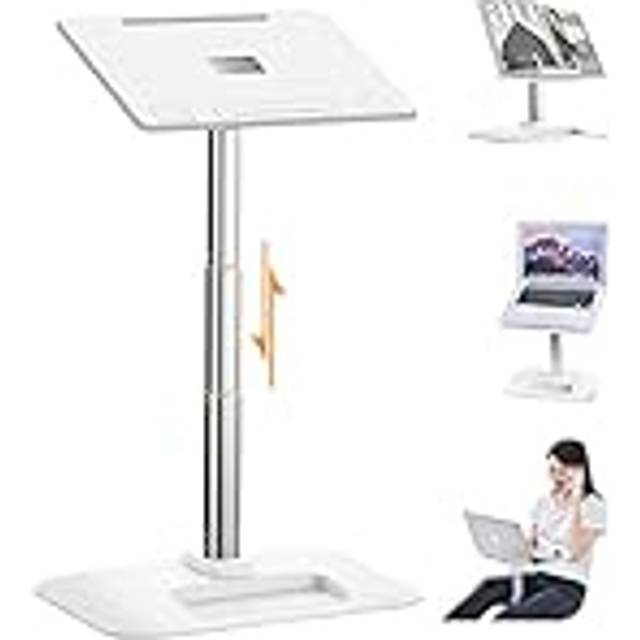 nediea Laptopstativ höjdjusterbar, laptopstativ hållare skrivbord laptopbord, laptopbord, bokstativ för läsning, MacBook-stativ för säng, soffa, bil, kontor, kompatibel med 11–17,3 tums bärbara