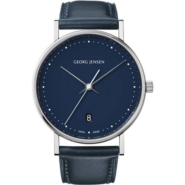 Georg Jensen Watch Koppel Quartz Blue Dial - Blue