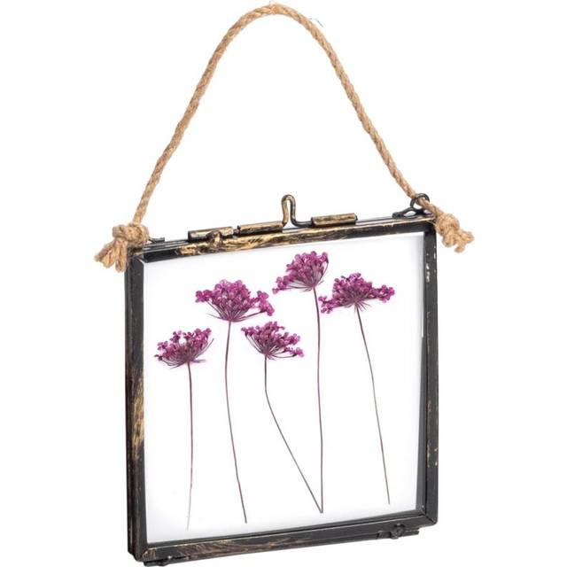4" x 4" Black Hanging Metal Photo Frame
