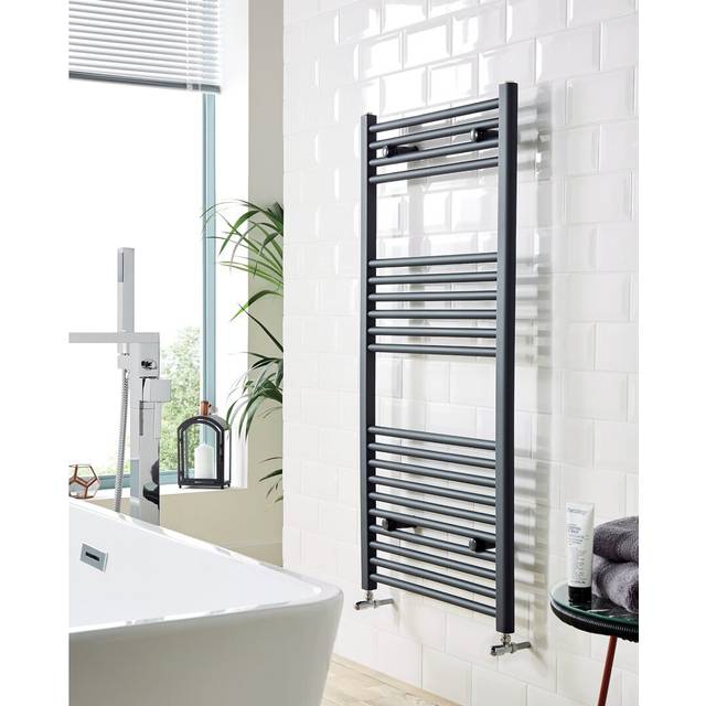 K rail 600mm x 1200mm anthracite flat towel rail | str612a