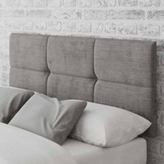 Aspire Caine Firenze Velour Fabric Headboard - Silver
