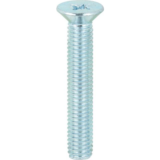 Machine Screw Pozi Countersunk Bright Zinc Plated M5 30mm Pack of 100