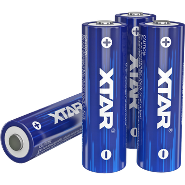 Xtar 1.5V AA 2500mAh Lithium Rechargeable Batteries | 4 Pack